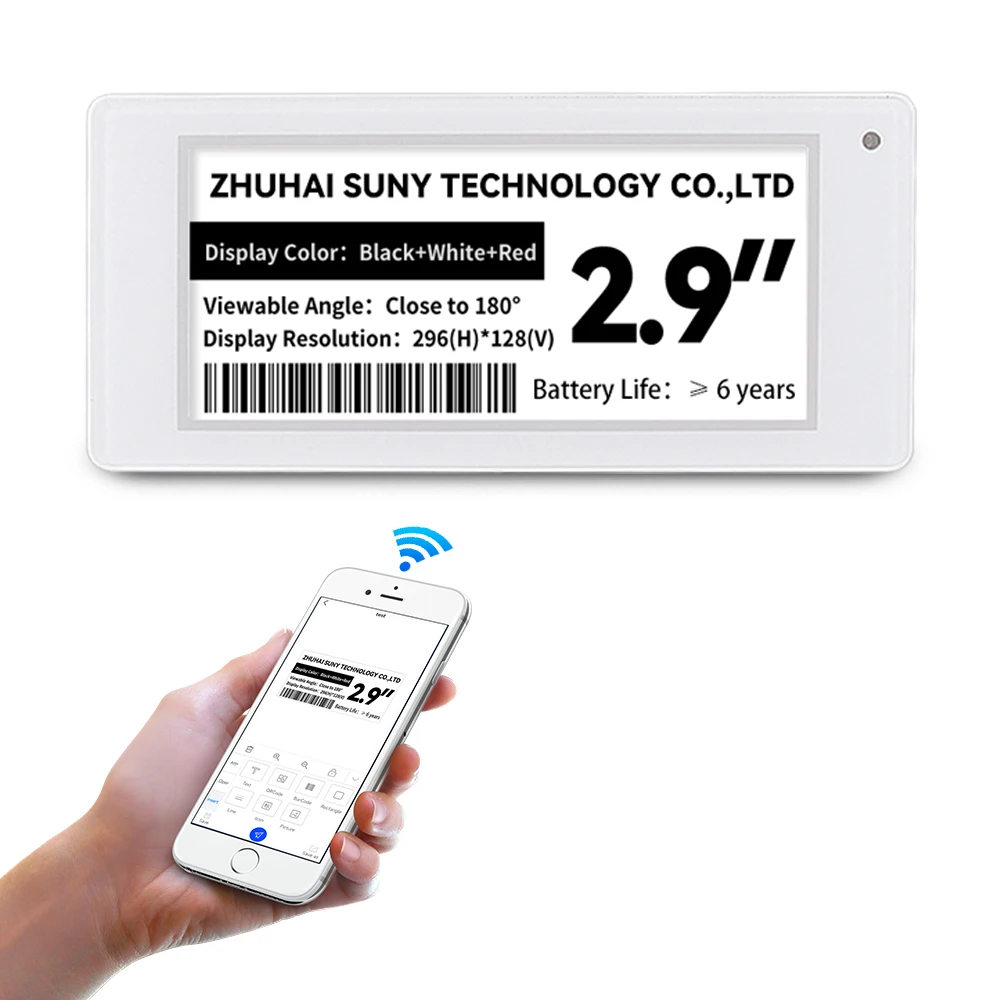 

Pet Digital Shelf Name Tag E Ink Display Rgb Price Tag With Lcd Display