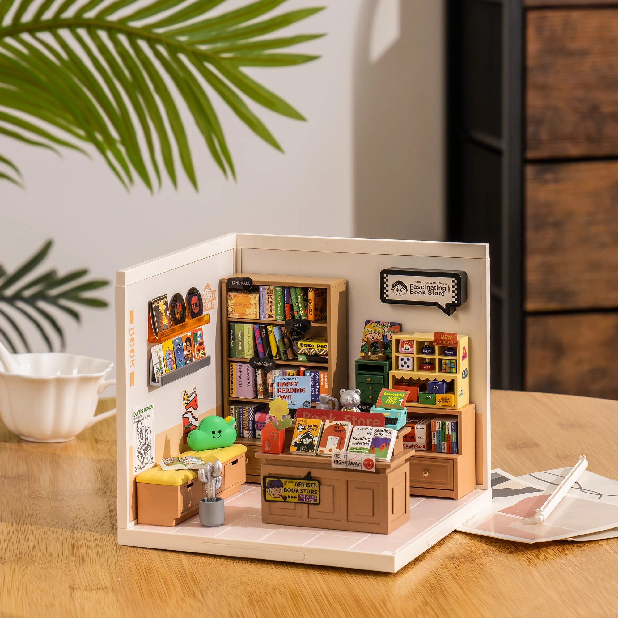 Robtiendra me-Puzzle 3D en plastique Rolife, mini maison à beurre, livre fascinant, kit de maison l'