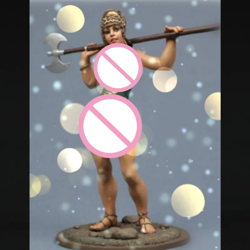 

Battle Axe Girl Full Resin Figure Model Kit 1/24 Scale Assemble Miniatures Model Unassemb