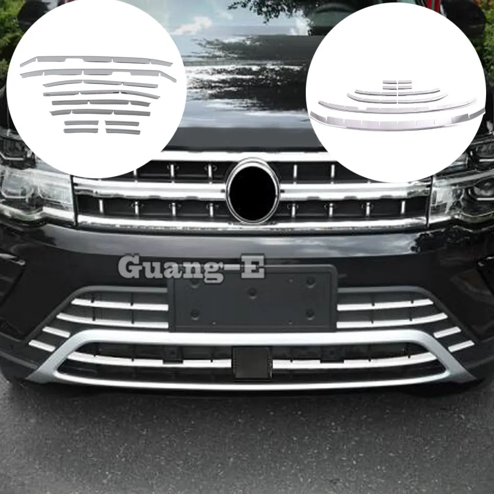 

Steel Front Middle Center Grille Racing Grills Covers Trim Car Accessories For VW Volkswagen Teramont Atlas 2021 2022 2023 2024