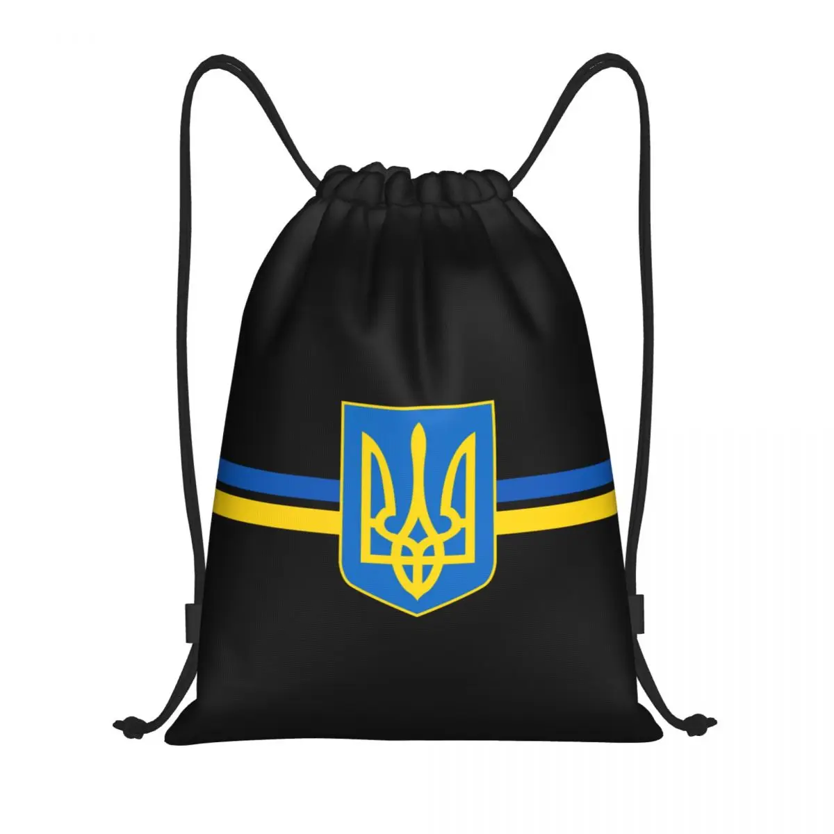 Feel Of Ukraine Stripe Proximity Wstring Sac à dos pour homme et femme, sac de sport de sport, sac d'entraînement Blason 21