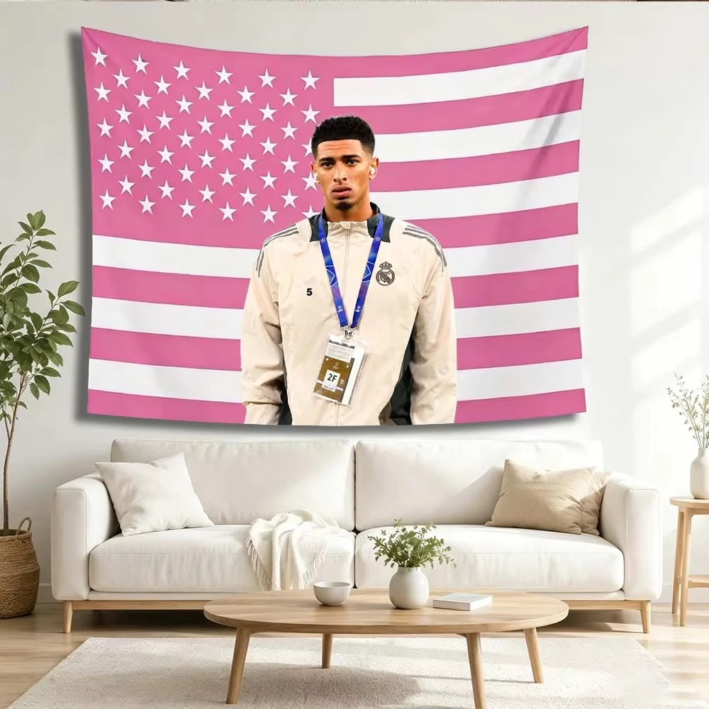 1pc Rap Singer Chris Travis Music Tapestry Wall Decoration, American Flag Banner, Suitable For University Dormitories, Bedrooms