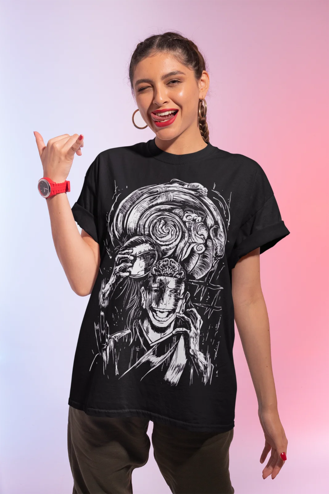 Geto Suguru Brein Jujutsu Kaisen Gojo Kenjaku Anime Manga Unisex Shirt Zacht T-Shirt