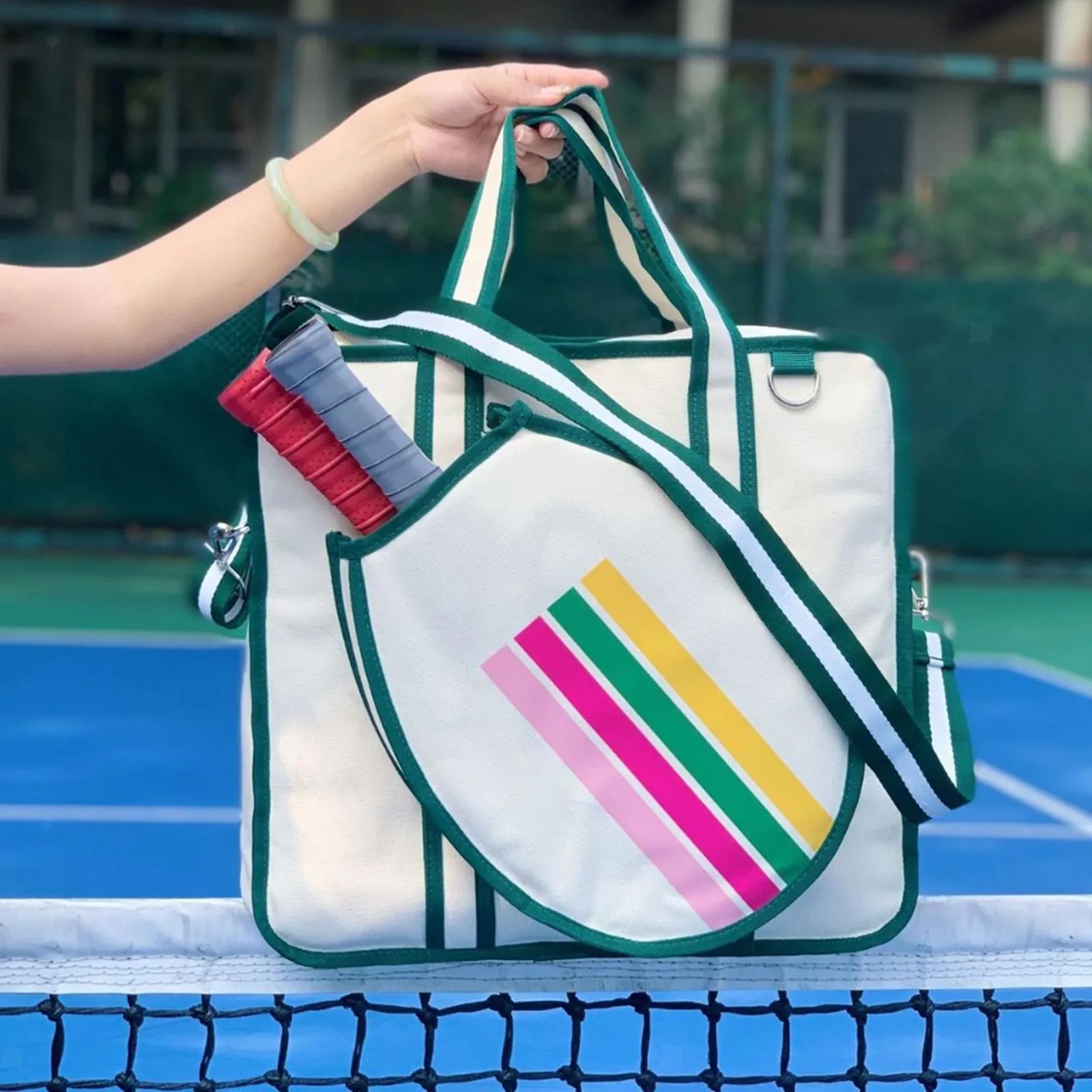 

Сумка для ракеток Pickleball — органайзер для хранения спортивных ракеток для игр Pickleball Прочная сумка для оборудования Pickleball