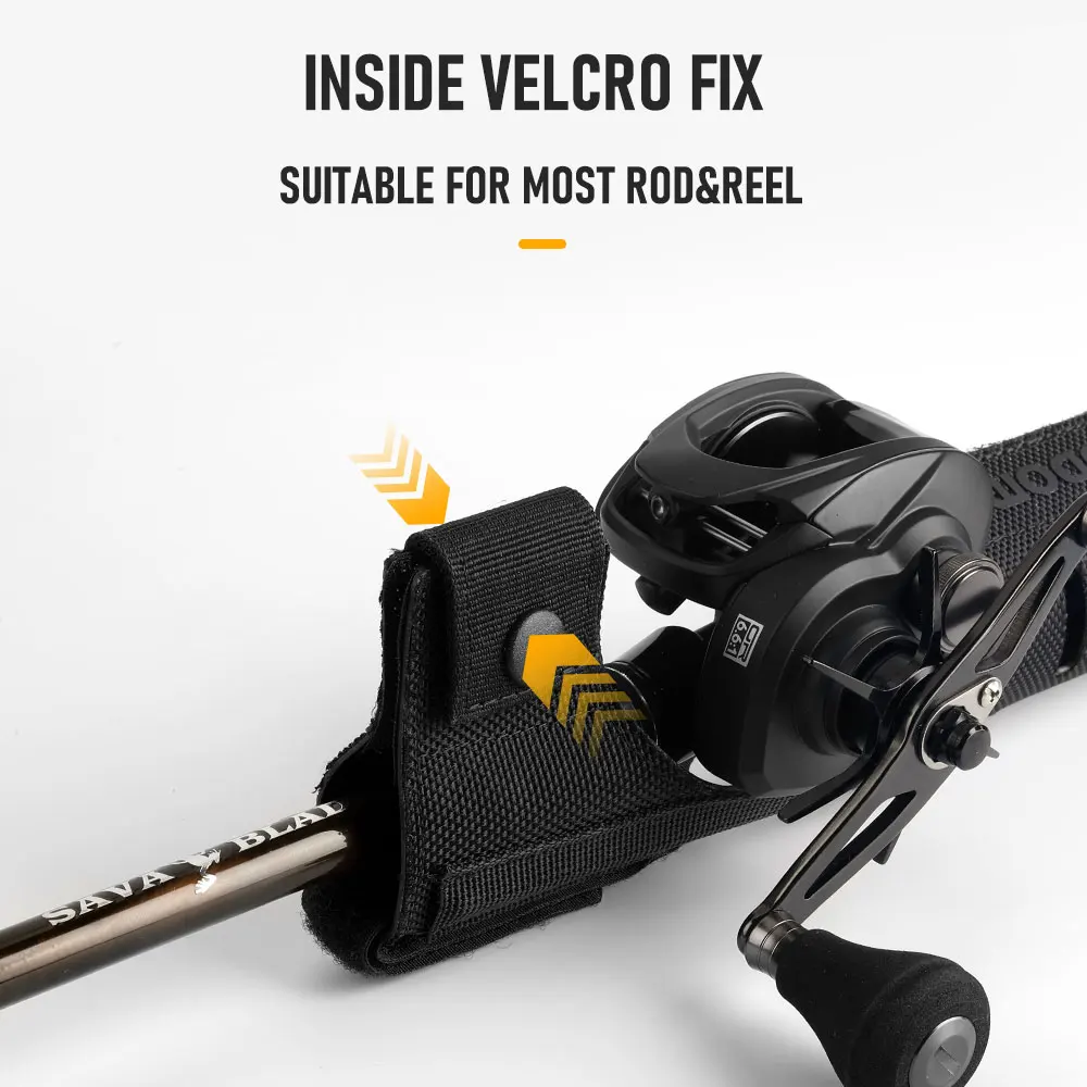 Kingdom Fishing Rod Holder Free Velcro Design Nylon Portable Lightweight Pole Inserter Rod Holder Fishing Tackles Accessories - Image 4