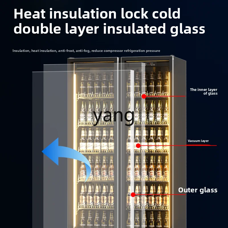 ClX Internet celebrity beer beverage beverage display cabinet refrigerated commercial freezer