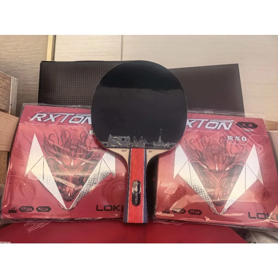 LOKI Ryzen M1 Carbon Blade Hand Glued Bat with Fire Dragon Elastic Rubber 1:32 Scale Collectible Model for Sports & Entertainmen