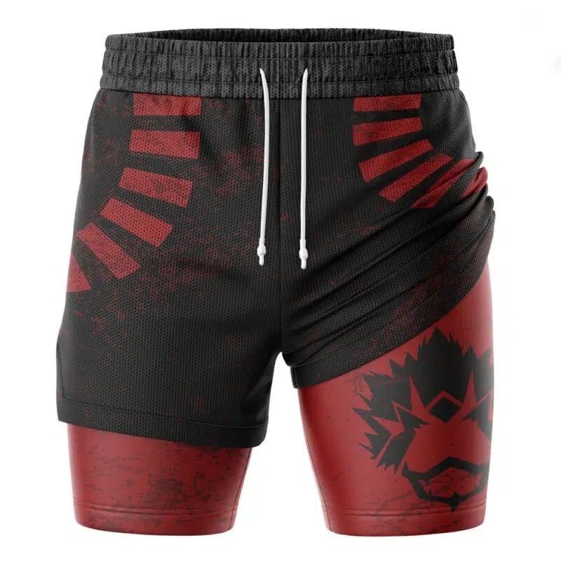 

2026 New Fashionable Anime Print Men's Breathable Multi-purpose Double-layer Mesh Pants