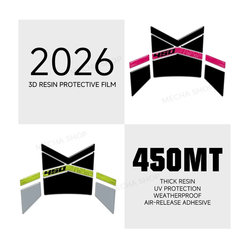 Motorcycle Accessories 3D Resin Sticker Protection Kit For CFMOTO 450MT 2024 2025 2026