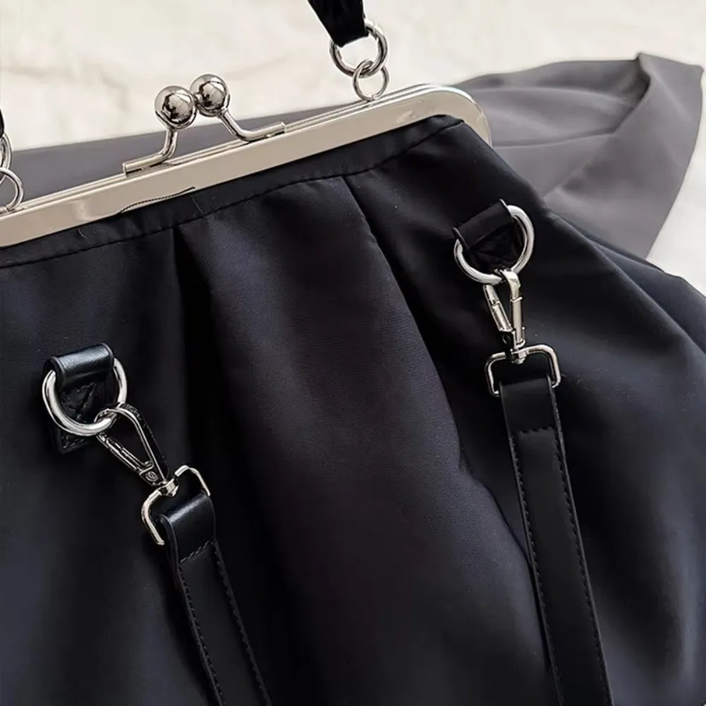 Oxford Pleated Backpacks Solid Color Large Capacity Women's Cloud Shoulder Bag High Quality Top Handle Design Shell Bag