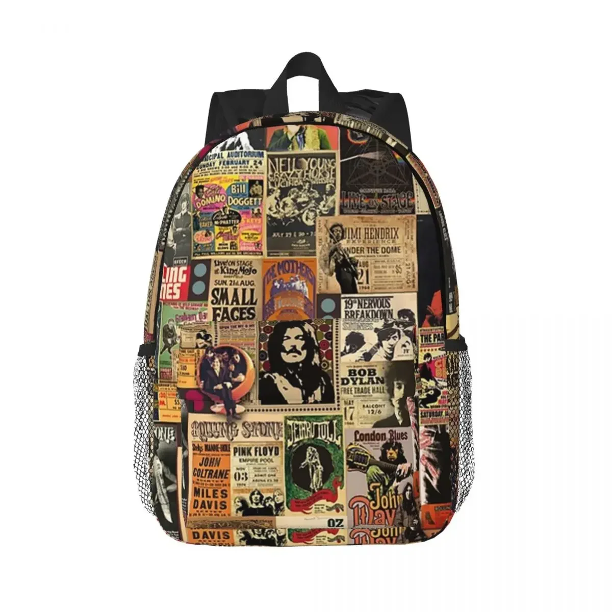 

Рюкзаки Rock N' Roll Stories, подростковая сумка для книг, модные детские школьные сумки, дорожный рюкзак, сумка на плечо большой вместимости
