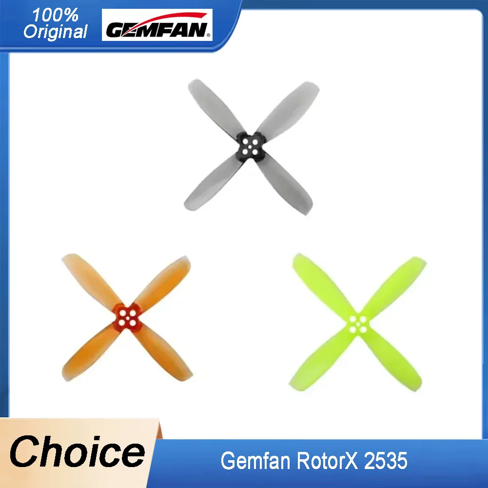 

4 пары реквизитов для ПК Gemfan RotorX 2535 с 4 лезвиями — 2,5 дюйма (3,5 P), по часовой/против часовой стрелки для гоночных дронов FPV