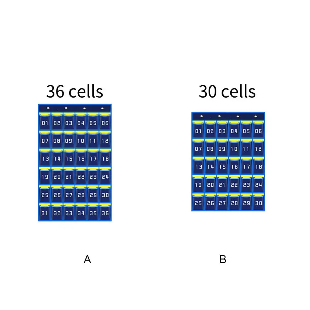 กระเป๋าใส่ของตกแต่งห้องเรียนแบบมีหมายเลขกระเป๋าสำหรับโทรศัพท์มือถือ