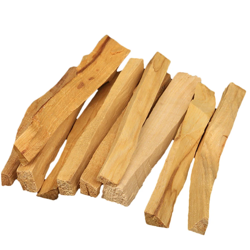 

10pcs Holy Wood Sticks Natural Smudge Aromatherapy Incense Cleansing Burner Pine Scented Sandalwood Fragrance Yoga Room Bedroom
