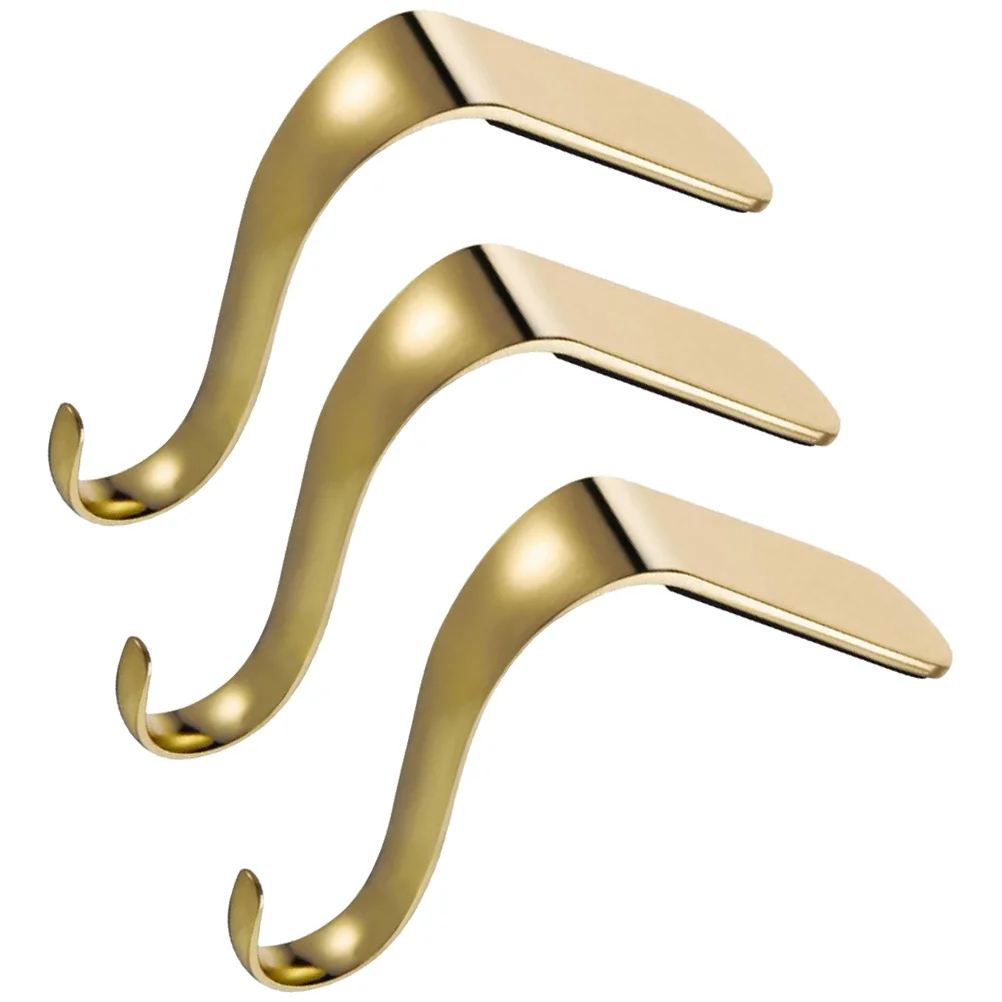 3 قطعة مجموعة خطافات رف الذهبي الثقيلة عيد الميلاد الشماعات للجوارب الحلي أجراس اكاليل عيد الميلاد ديكور عيد الميلاد الموقد هوك