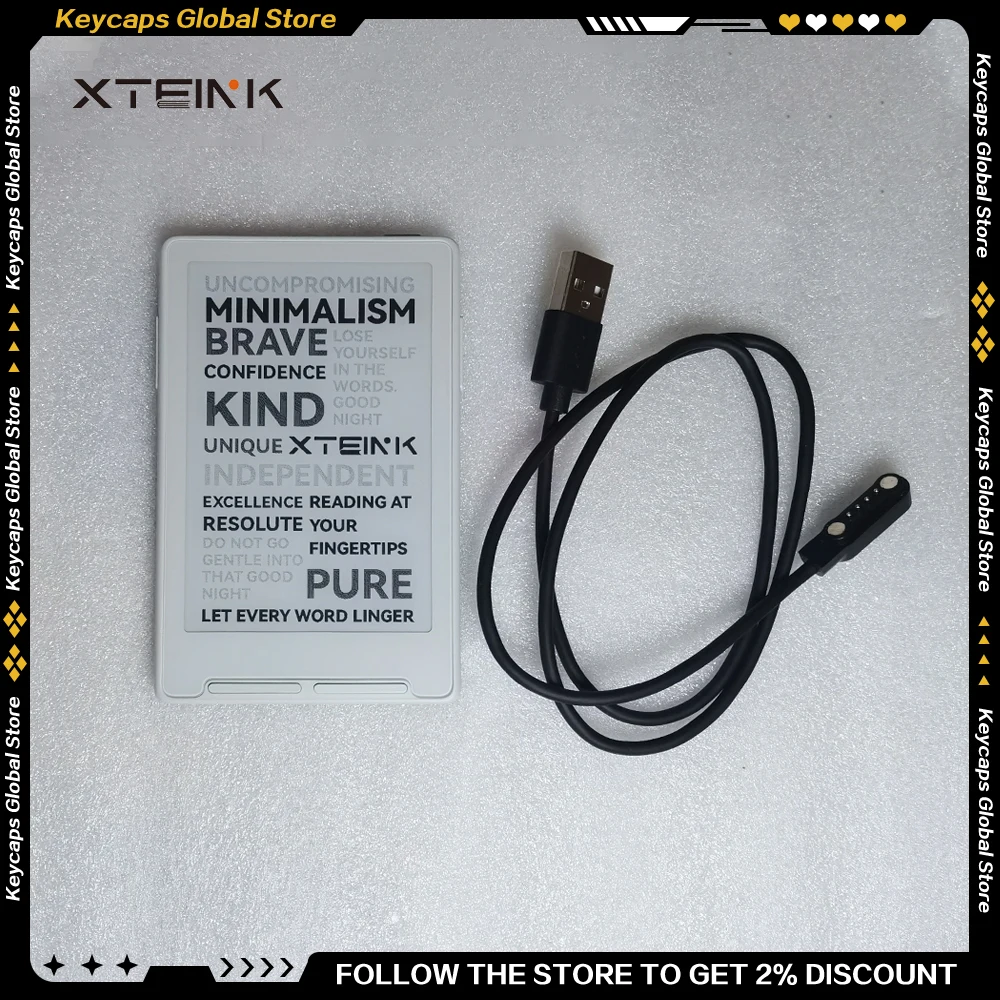 XTEINK X3 Official Accessory 2Pcs Set International Edition E Ink Reader with Magnetic Charge Cable Matching Set
