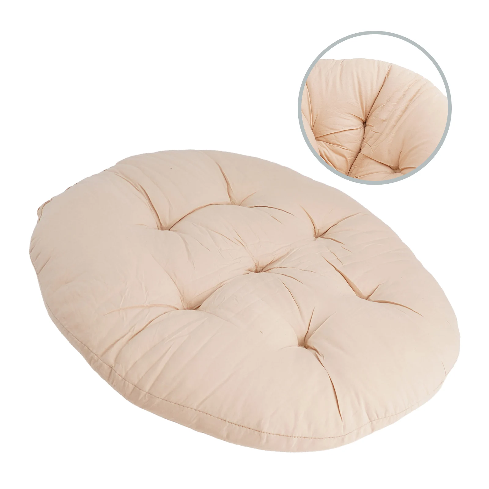 

Integrated 60cm Round Pouf Tatami Cushion Waterproof Chair Rocking Chair Hanging Basket Chair Papaya Chair Round Cushion