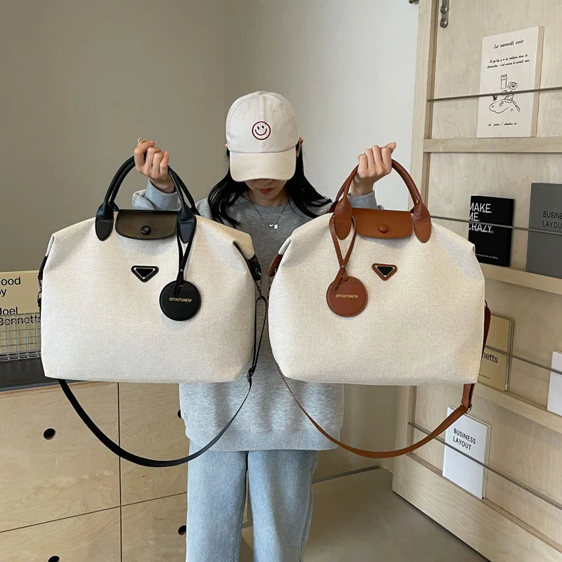 

New Short Distance Travel Bag Large Capacity Fitness Bag Women's High-end Feel Lightweight Luggage Bag Travel Outdoor Handbag