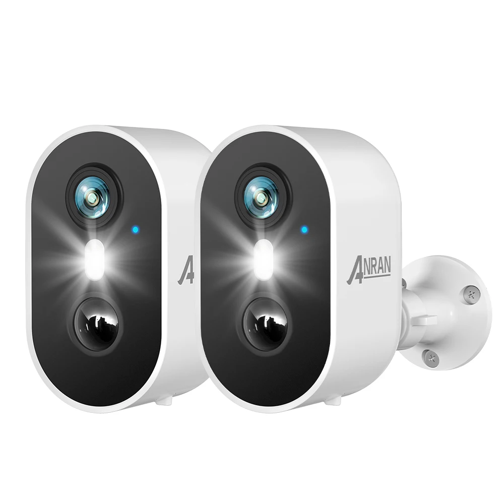 Anran 2K Oplaadbare Batterij Camera 2.4G Wifi Camera Draadloze Home Bewaking Beveiligingscamera 'S Pir, Ip65, Werken Met Anran App