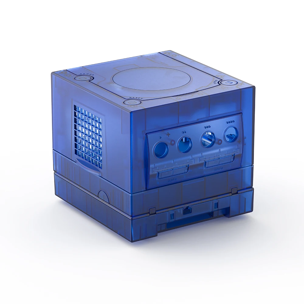 TicKnot новейший прозрачный сменный чехол Drank Geen & Blue для Nintendo Gamecube, защитный чехол для игровой консоли NGC