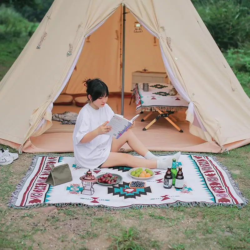 

Outdoor Folding Picnic Mat Ethnic Style Picnic Mat Tablecloth Camping Blanket