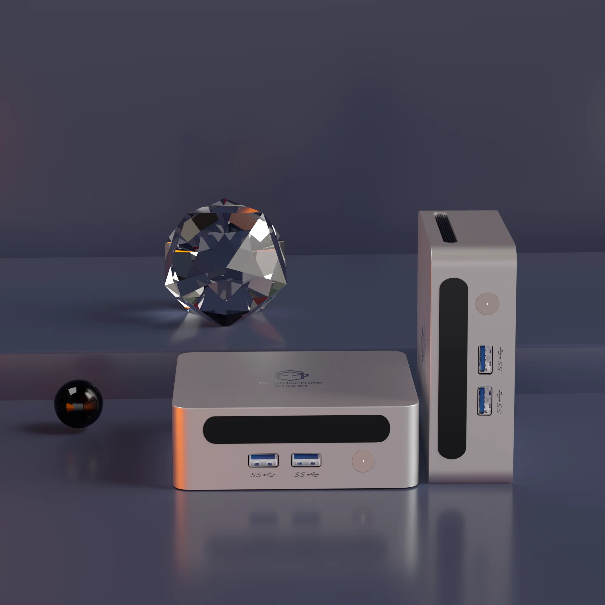 

GenMachine Ryzen 7 5700U Mini PC for laptop and desktop computer Windows 11 Pro 16GB/32GB DDR4 Dual Channel WIFI6 Gaming pc