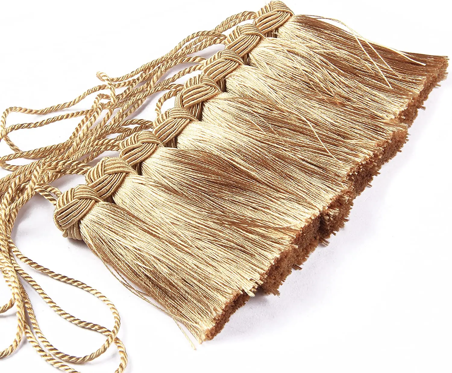 

4Pcs Tassel Fringe Hanging Pendant Craft DIY Decor Small Tassels Ball Home Decoration Bag Curtain Accessories Key Tassels