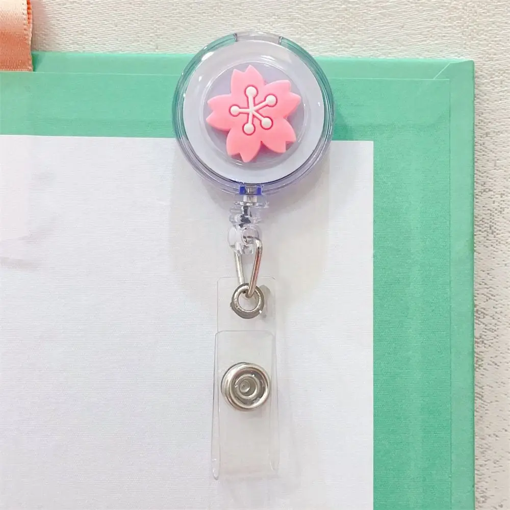 

School ABS Nurse Doctor Students Cartoon Name Tag Badge Holder ID Card Clips Retractable Badge Reel Name Card Holder