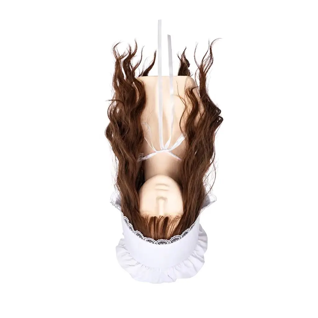 In Stock Colonial White Bonnet Hat Headdress Women Prairie Cap Maid Cosplay Accessory Vintage Highland Maid Headgear Cap