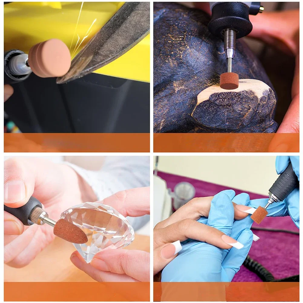 Pietre abrasive con gambo da 1/8" Rettifica e lucidatura Sbavatura Buona durata Rettifica Ad alta resistenza Meno polvere Basso rumore