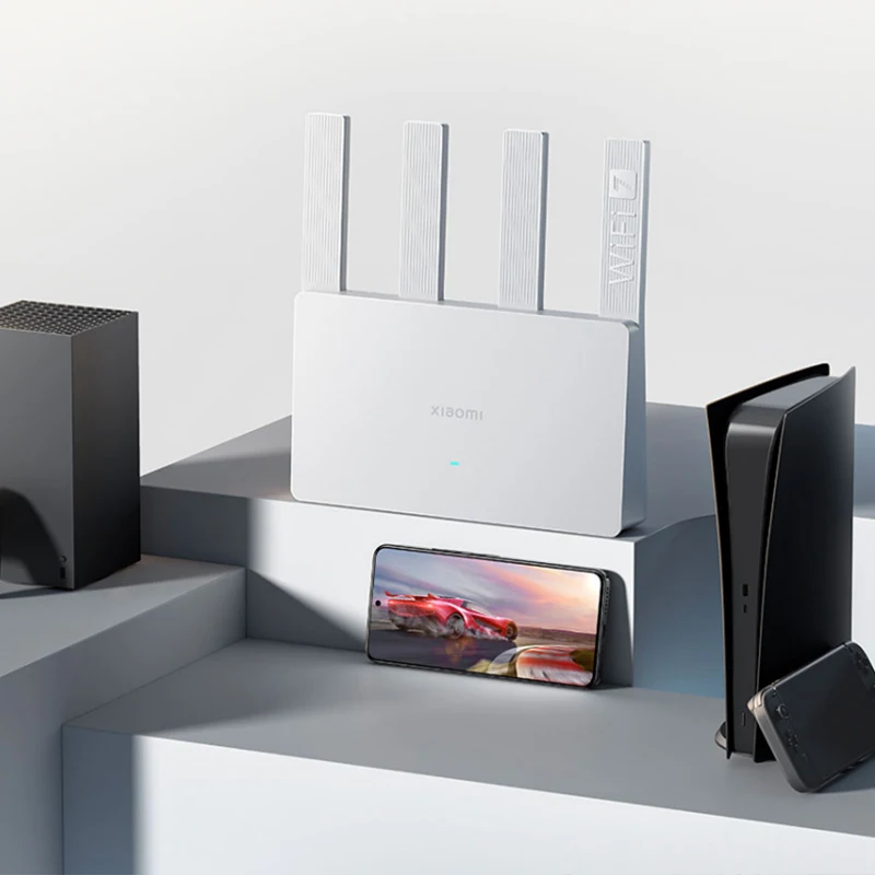 XIAOMI MIJIA Router BE3600، WiFi 7 معالج Qualcomm رباعي النواة ثنائي النطاق، 3570 ميجابت في الثانية Dual WAN LAN VPN، الإصدار الصيني مع محول
