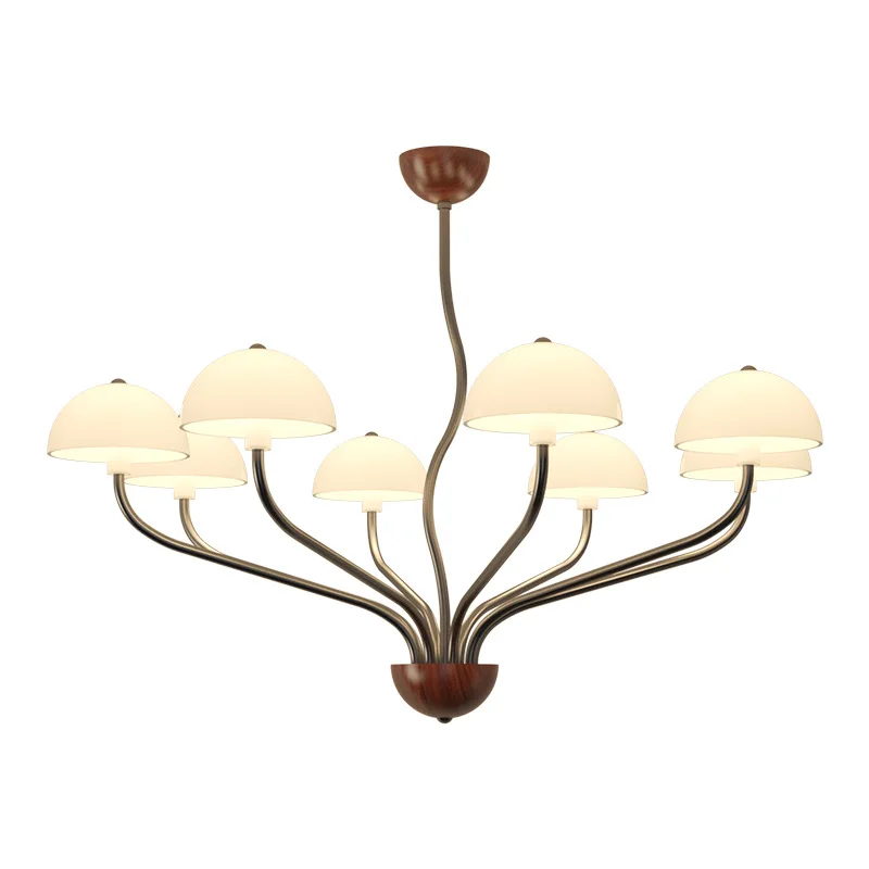 

Living room chandelier antique designer mushroom lamp French retro bedroom lamp