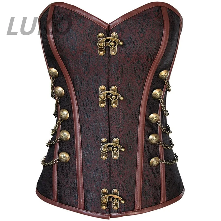New gorgeous retro woven cotton gothic lock court shapewear, corset foreign trade source