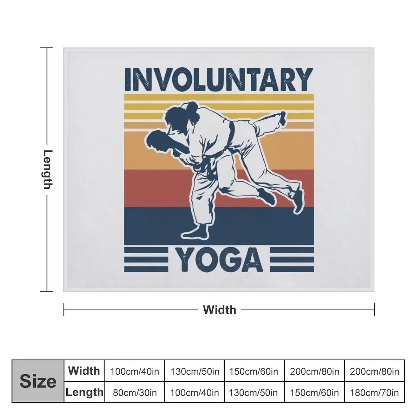 Involuntary Yoga - Funny Jiu Jitsu Lover Throw Blanket Luxury Thicken Travel Kid'S Sofa Throw Blankets