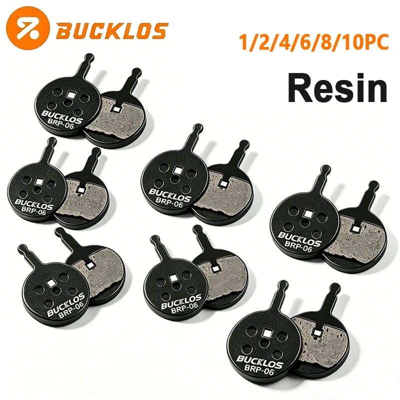

BUCKLOS Resin Bicycle Disc Brake Pads Durable MTB Hydraulic Disk Brake Pads Anti-noise Bike Pads for SRAM AVID BB5 2/4/6/8/10pcs