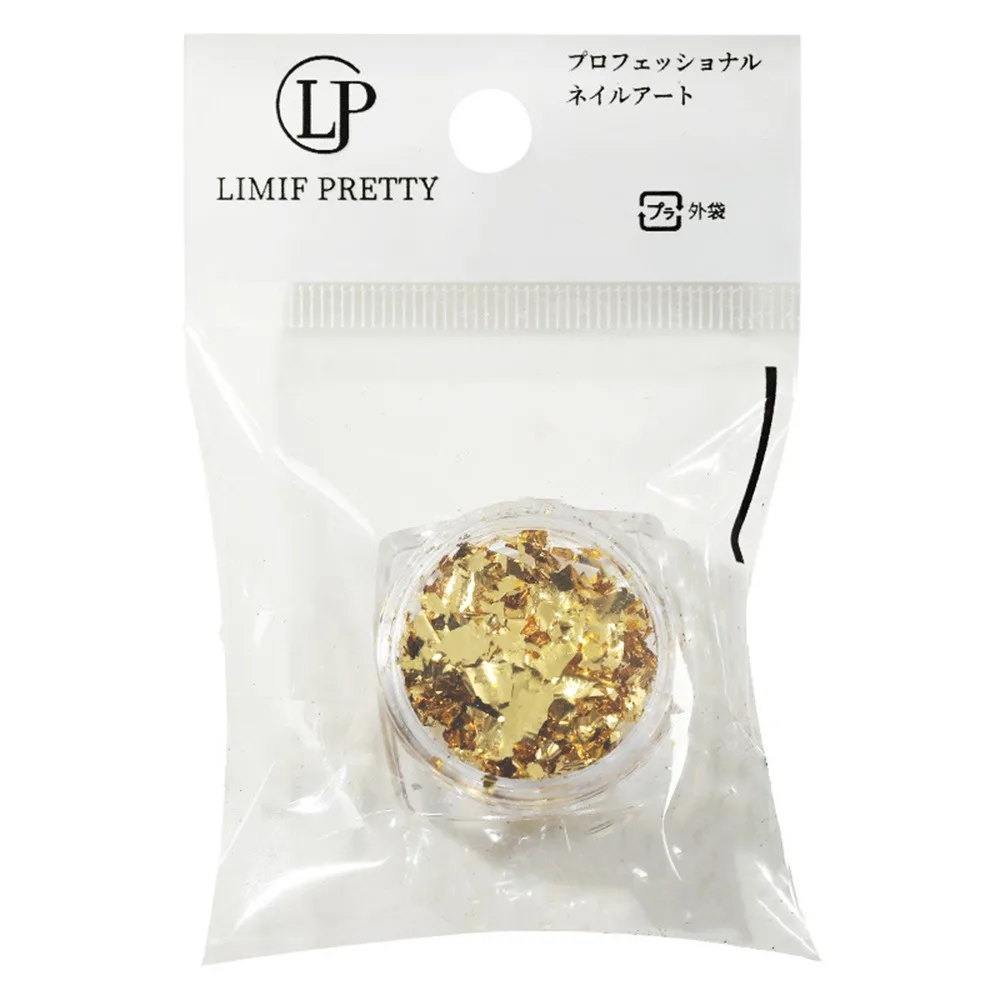 1~8PCS Nail Design Manicure 9 Color Nail Supplies Gold Silver Foil Paper Glitter Foil Flakes Nails Nail Accessories