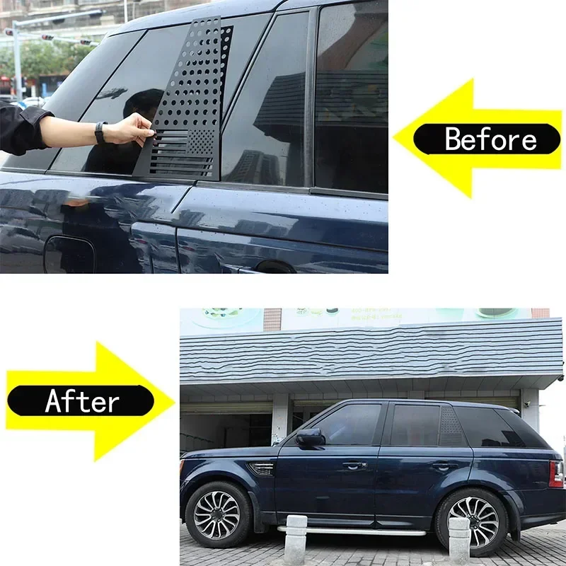 

For Land Rover Range Rover Sport 2005-2013 Aluminum alloy car windows rear window trim Car accessories