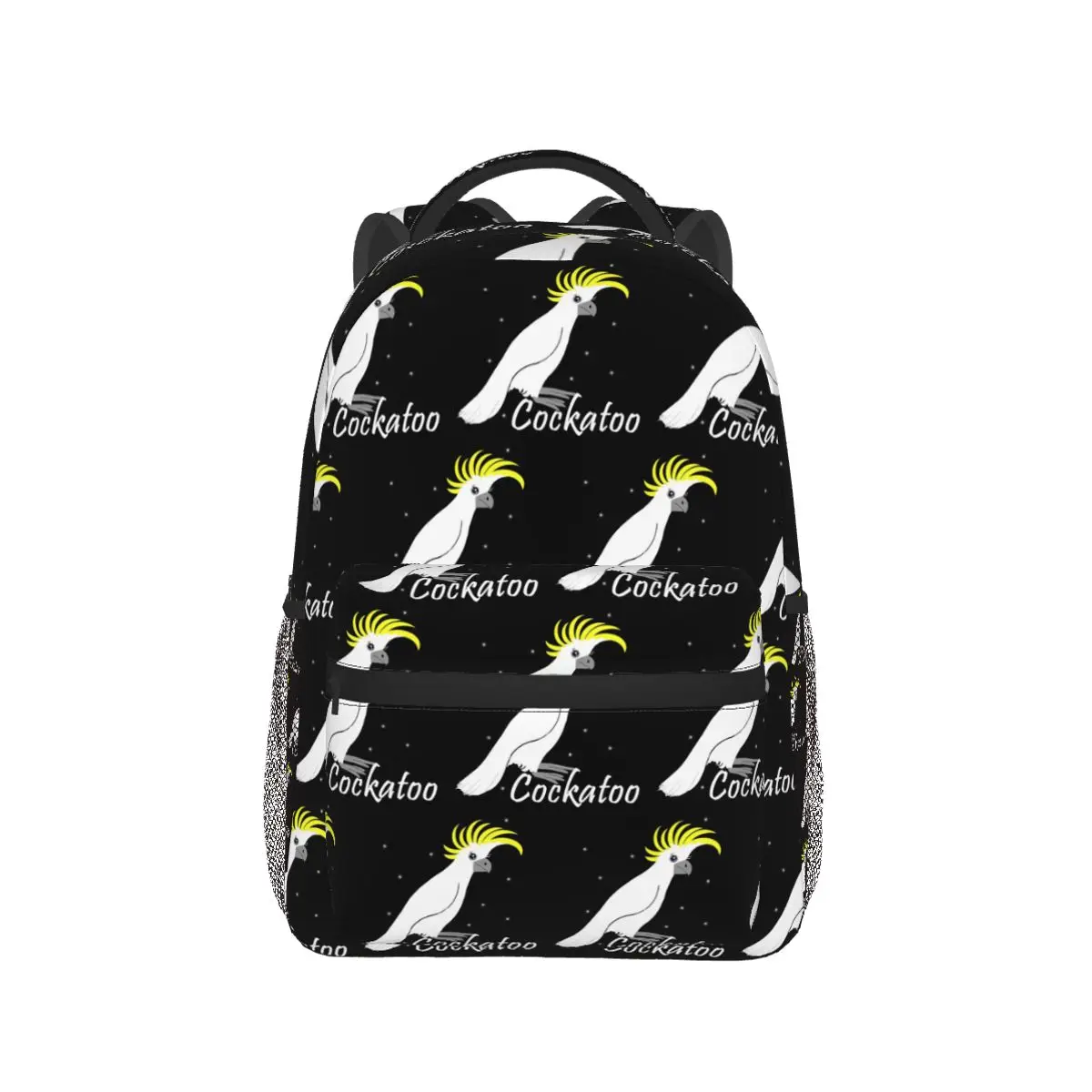 

Cute Cockatoo Backpack Hot Sale Daypack Large Capacity Boys Girls BookBag School Bag Shoulder Bags for Men Women