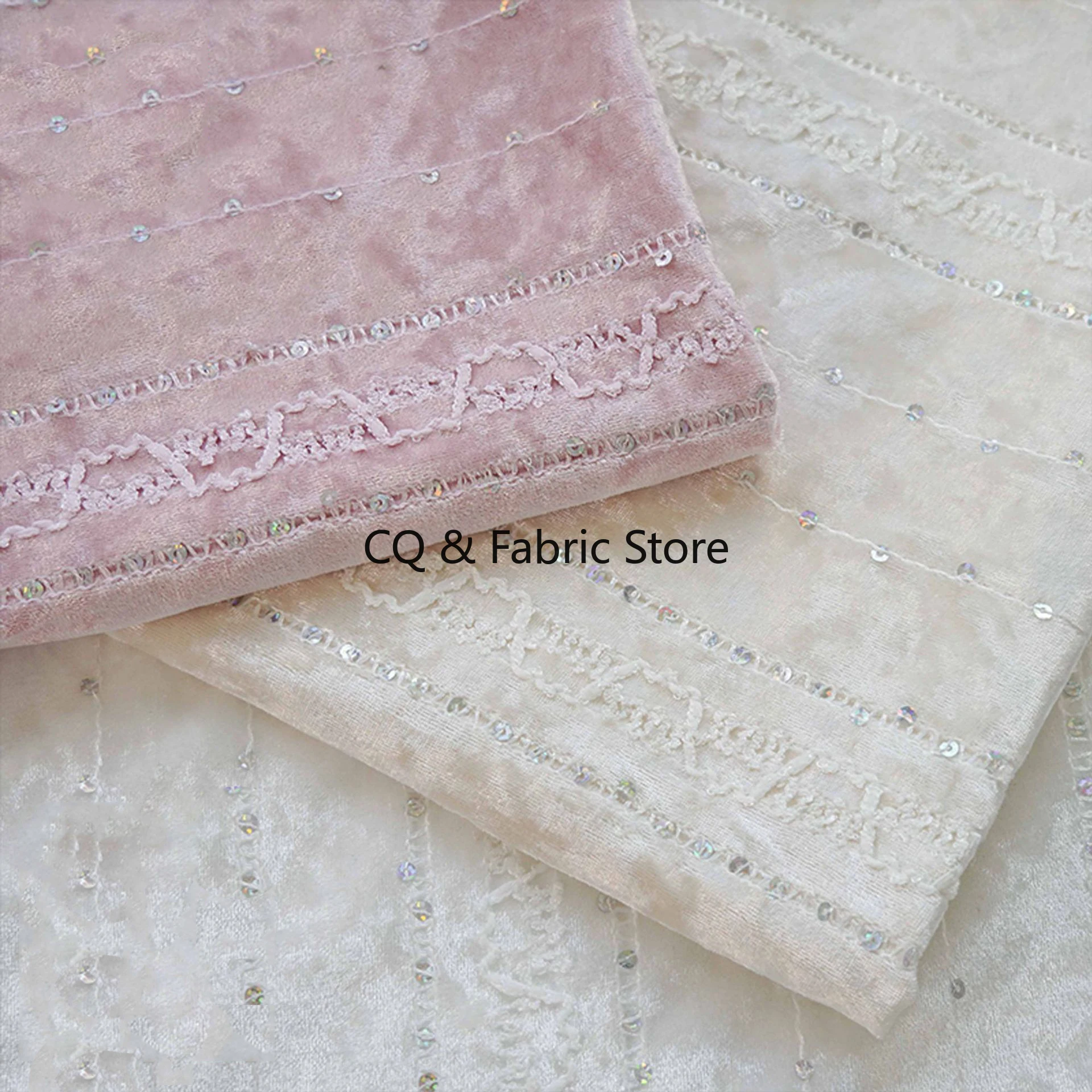 

Новая молочная бархатная эластичная полосатая окрашенная в пряжу ткань на весну/осень DIY модный сценический костюм материал для вышивки