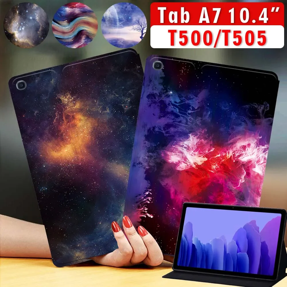 

For Samsung Galaxy Tab A7 10.4 2020 Tablet Case, For Galaxy Tab A7 SM-T500 T505 Case Cover + Free Stylus