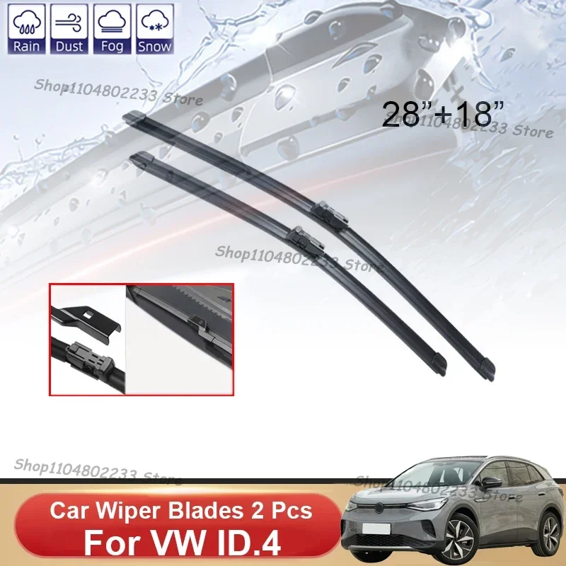 

Car Wiper Blades For Volkswagen VW ID.4 ID4 2020 2021 2022 Car Accessories 2pcs Front Windscreen Wiper Blade Brushes Goods