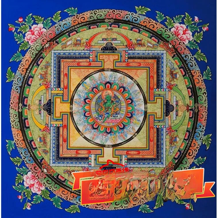 

Алмазная вышивка Тханка 2026: Новая тибетская тханка с зеленой Тарой, мантрой Будды, кристаллами, полная алмазная вышивка 5D для гостиной, вышивка крестом