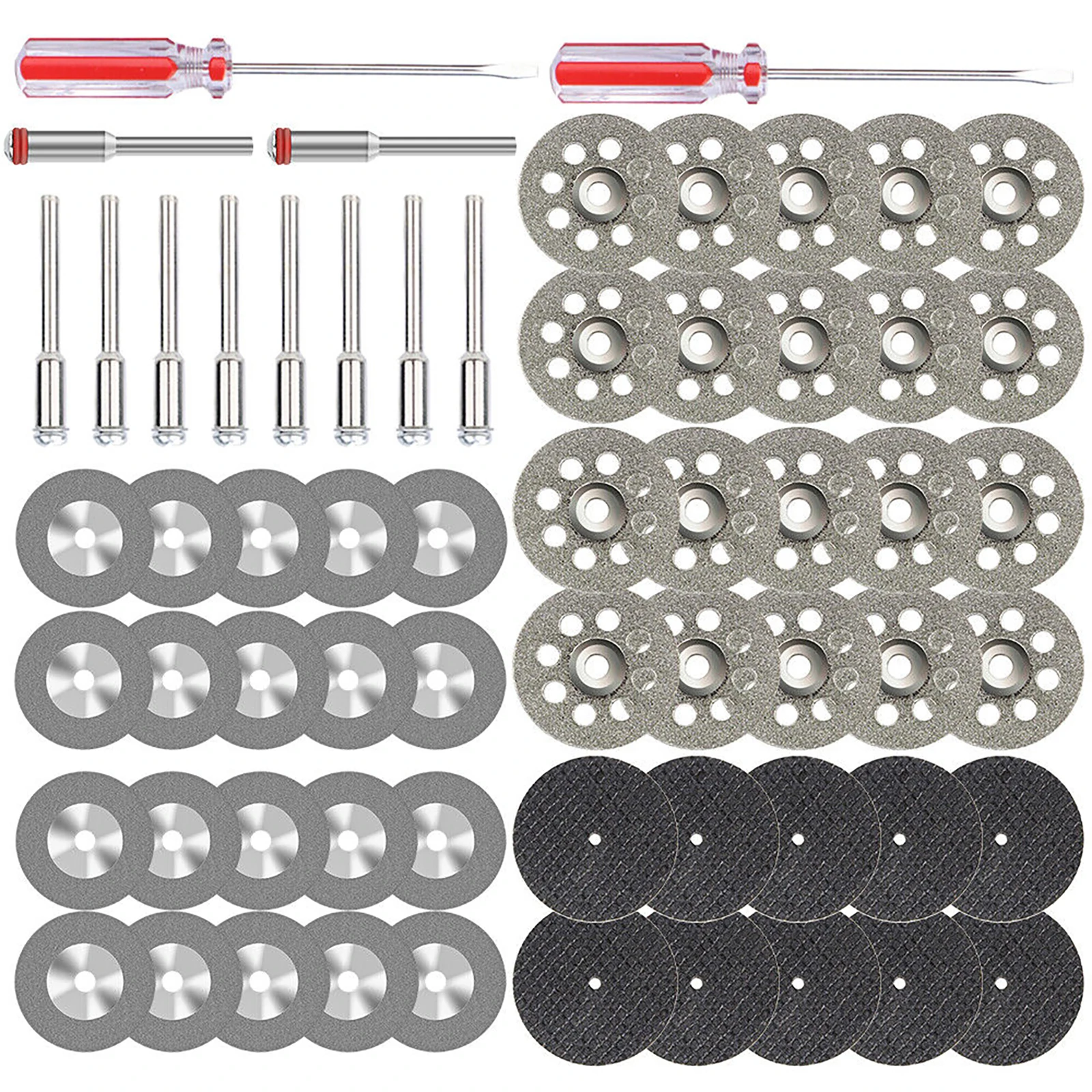 62Pcs Mini Cutting Disc Kit Saw Blade Diamond Saw Blade Metal Cut off Wheel For Dremel Rotary Tool Circular Cutting Saw Blade