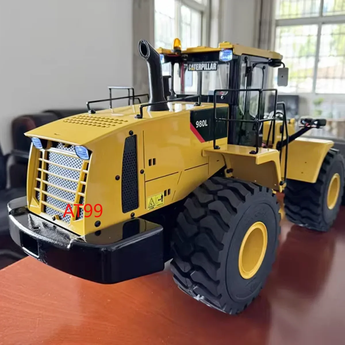 980L Loader 1/14 RC Loader Hydraulic Wheel Loader Metal Model with Light Sound System Boys Remote Control Car Toys in Stock