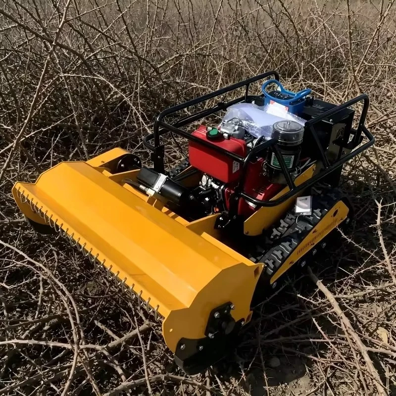 Agricultural 800mm 1000mm Remote Control Flail Mower RC Tracked Mower for Orchard Garden and Farm Use CE