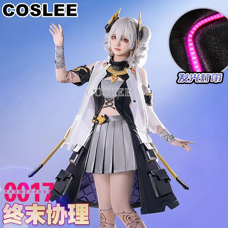 COSLEE Prometheus Cosplay Honkai Impact 3 Costume Uniform Dress Game Suit Halloween Party Outfit Women Role Play Clothing New