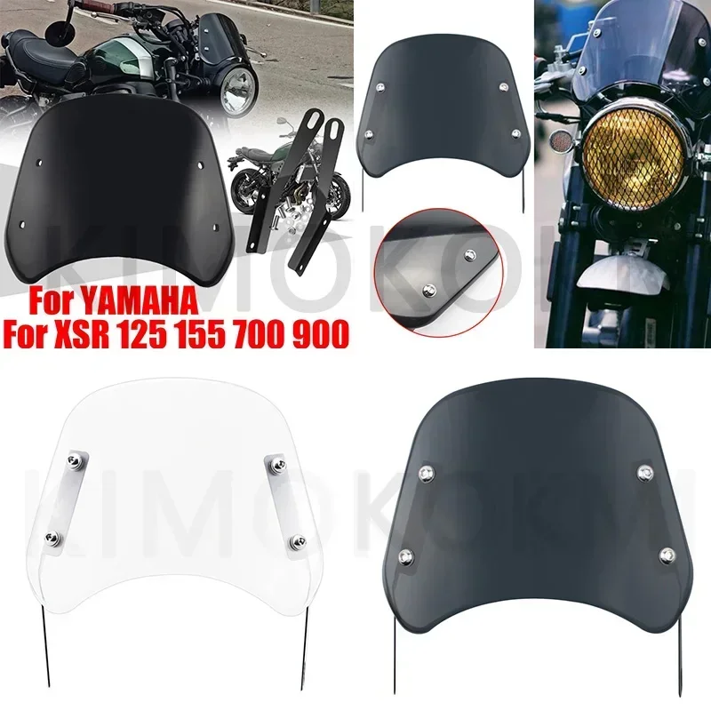 

Motorcycle Modified Windscreen Windshield Wind Screen Deflector Cover For Yamaha XSR700 XSR125 XSR155 XSR900 XSR 700 900 125 155