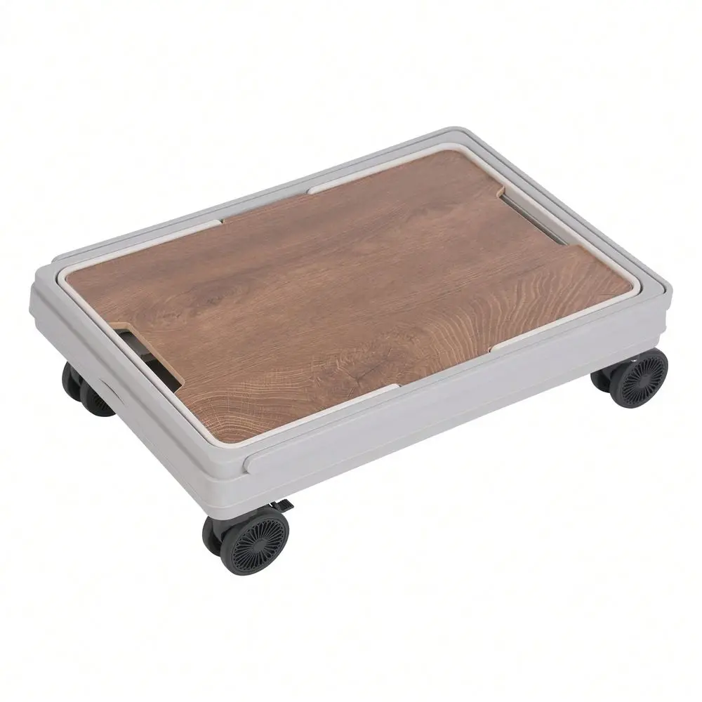 

Cart Foldable With 55L Capacity 77lbs LoadBearing 360 Rotatable Wheels Dual Handle Design PP Material And Removable Top Cover O