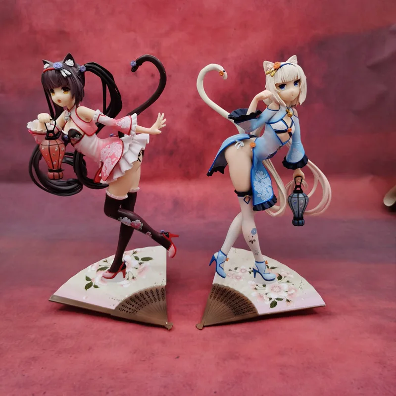 Anime Native Nekopara Chocola & Vanilla cheongsam ver 1/6 Scale PVC Action Figure Anime Girl Figures Anime Figure Model Toy