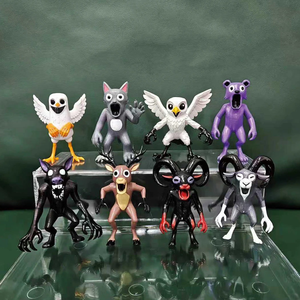 8pcs/set 99 Nights in The Forest Figure Figures Model Juguete 6cm PVC Owl Goat Game Figuras Toys